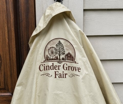 Custom printed rain ponchos in bulk