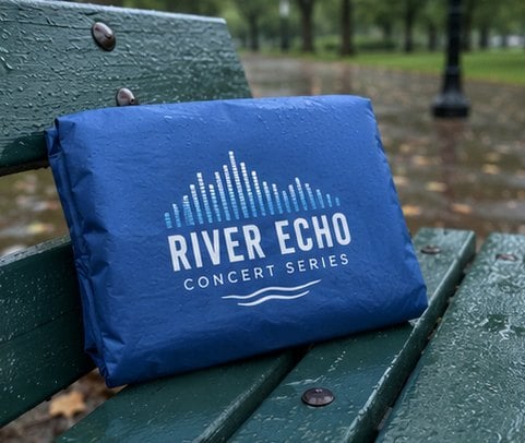 Promotional custom rain ponchos with company logo