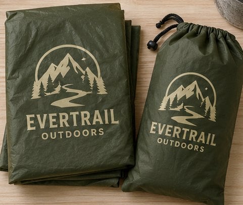 Reusable EVA Rain Poncho with custom branding